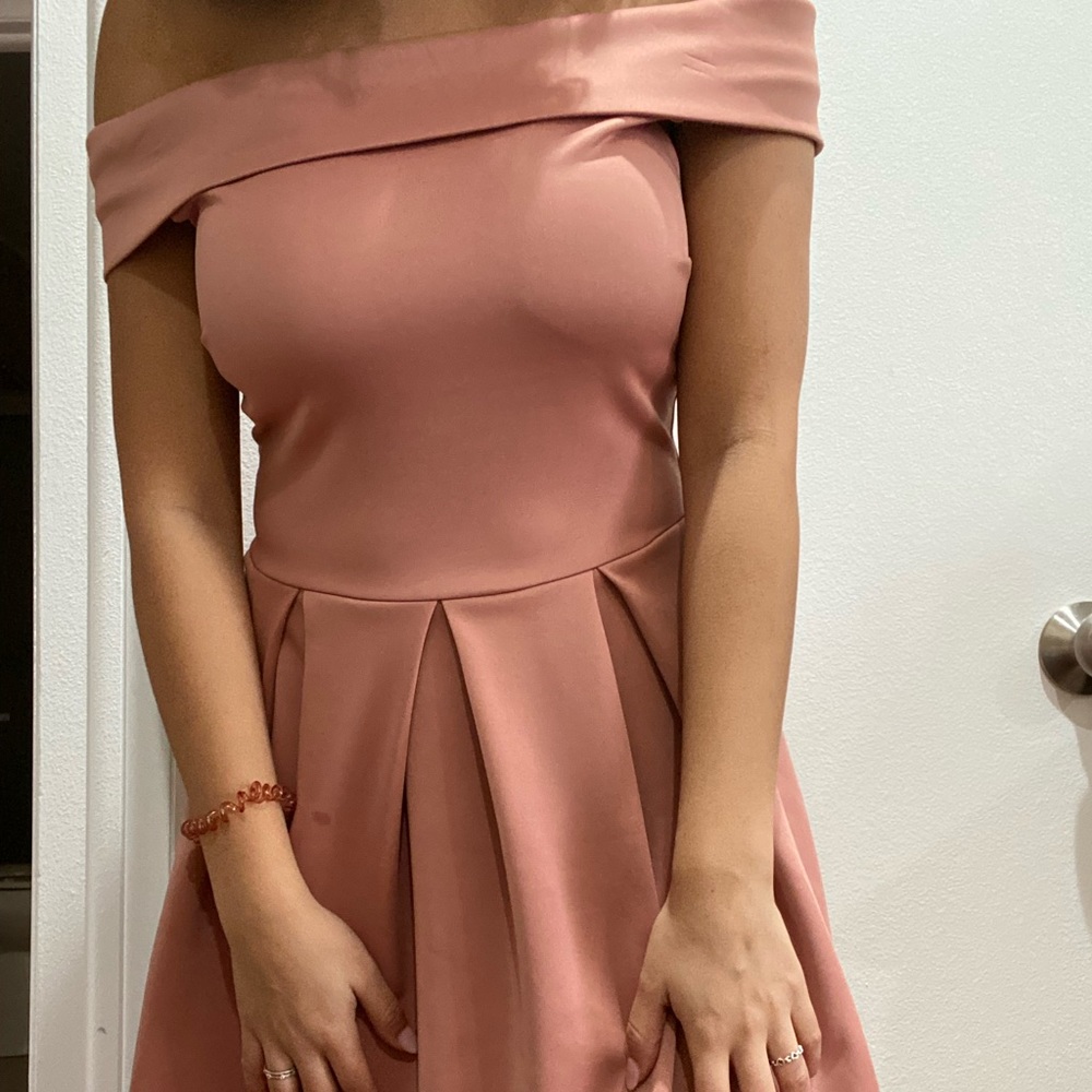 Charlotte Russe Small Off the Shoulder Pink Dress